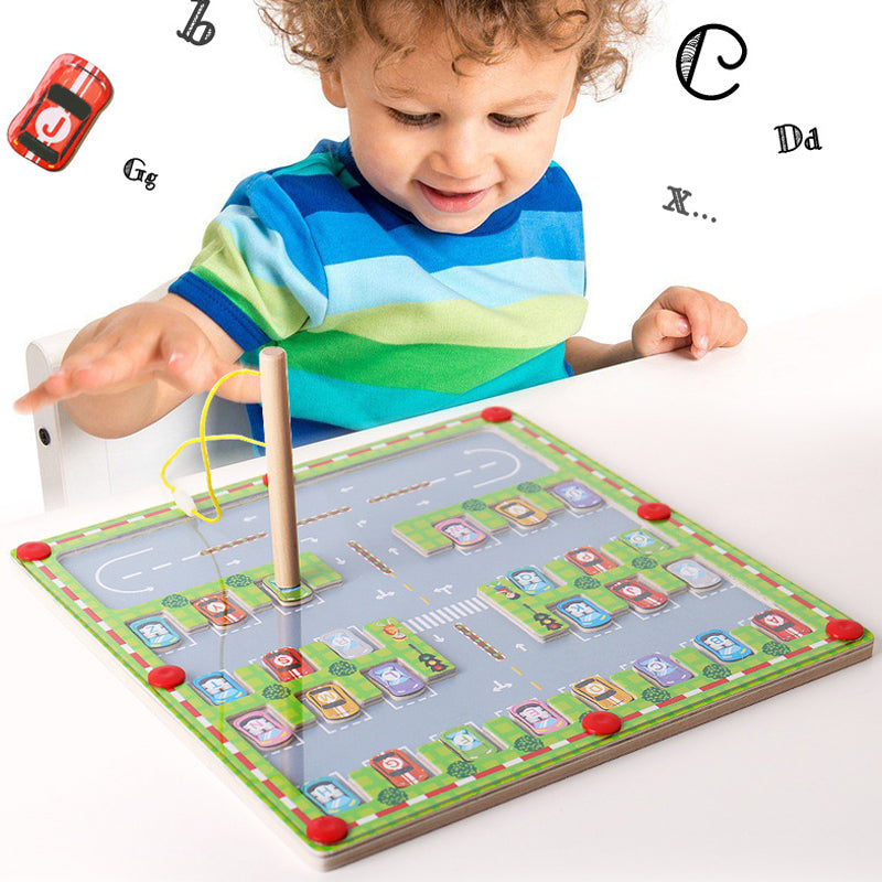 Magnetic Color and Number Maze
