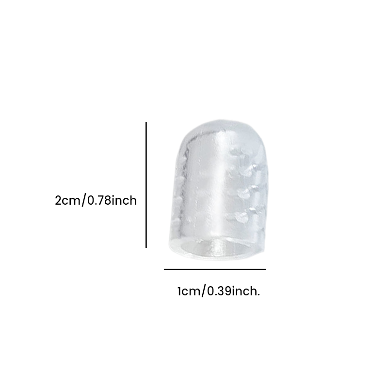 Silicone anti-friction toe protector