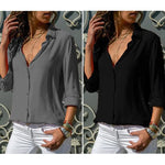 【Summer Sale:50% OFF】V-Neck Chiffon Shirt