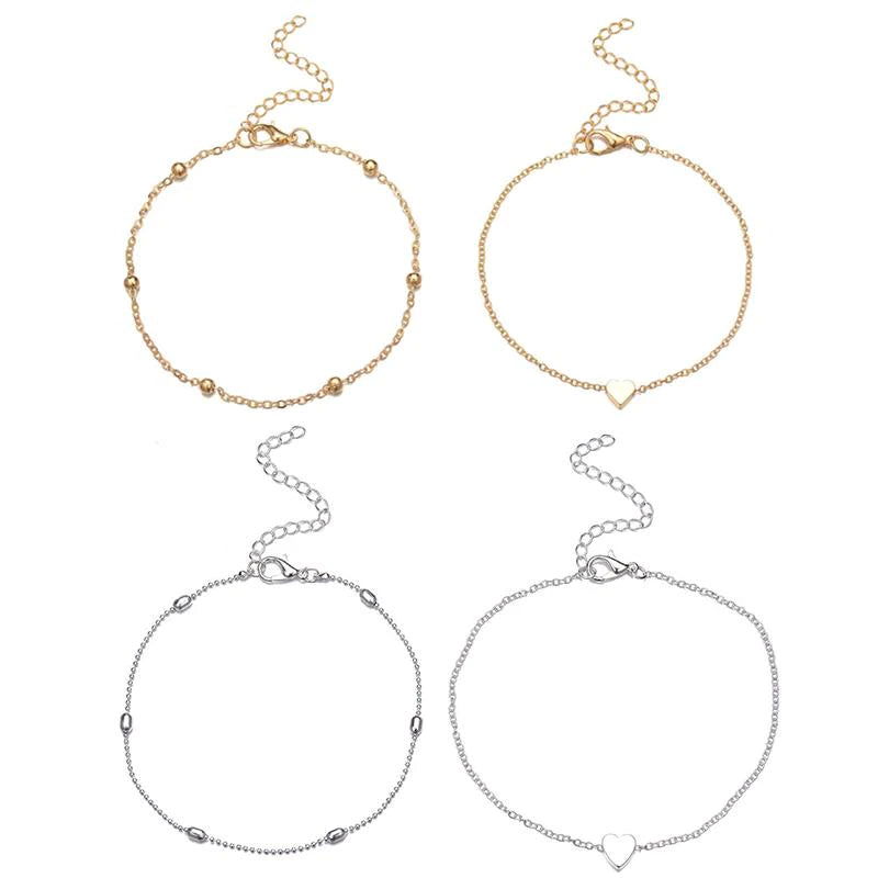 Fashion Heart Anklets for Women