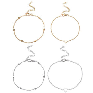 Fashion Heart Anklets for Women