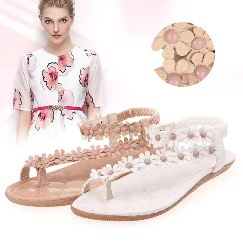 Dainty Floral Sandals for Women