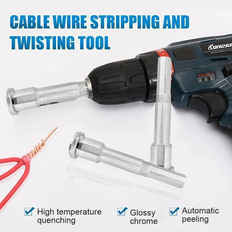 Cable Wire Stripping And Twisting Tool