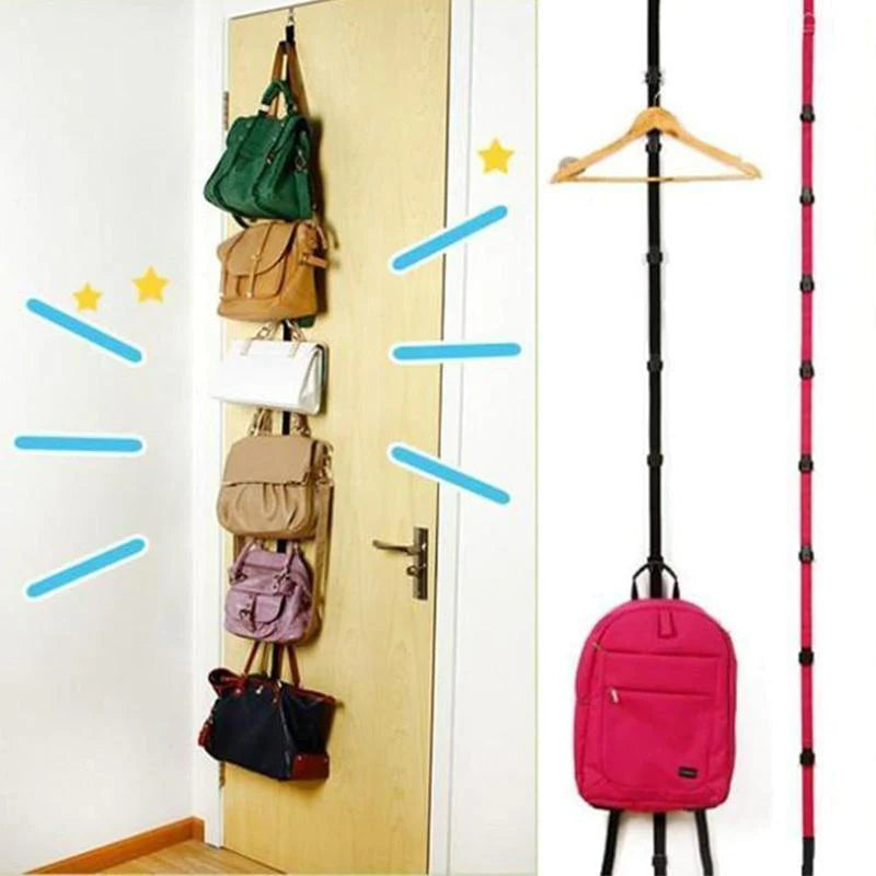 Multi-Function Straps Hooks Hanger Cap Bag Over Door