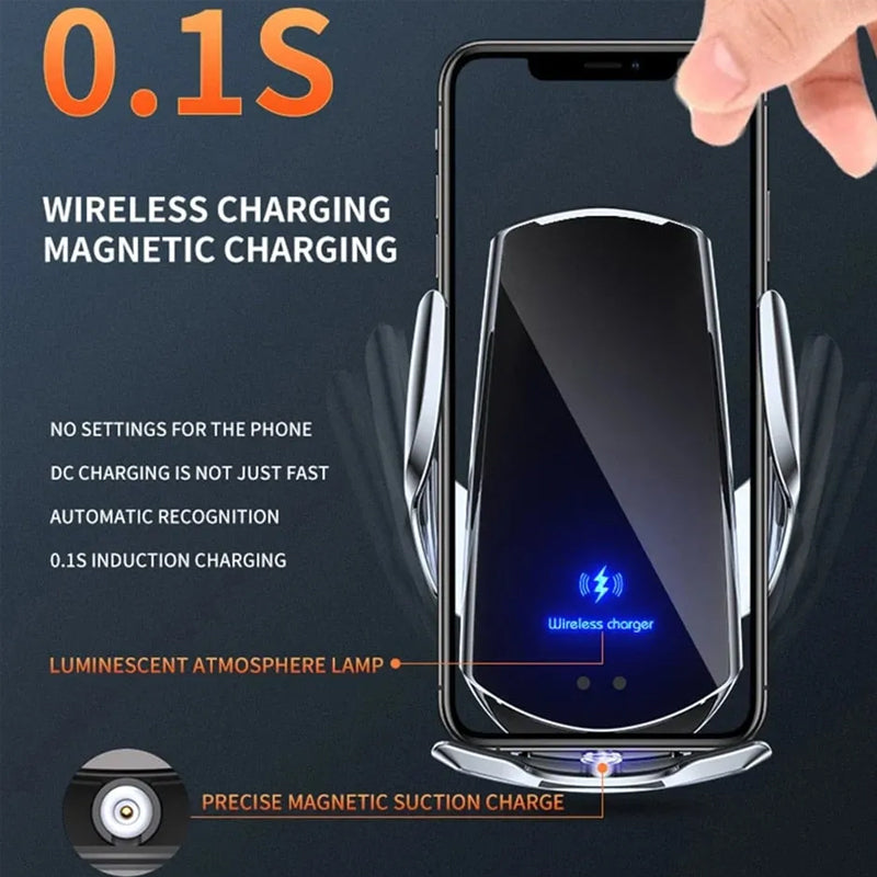 Wireless Charging Car Mute Mobile Phone Bracket