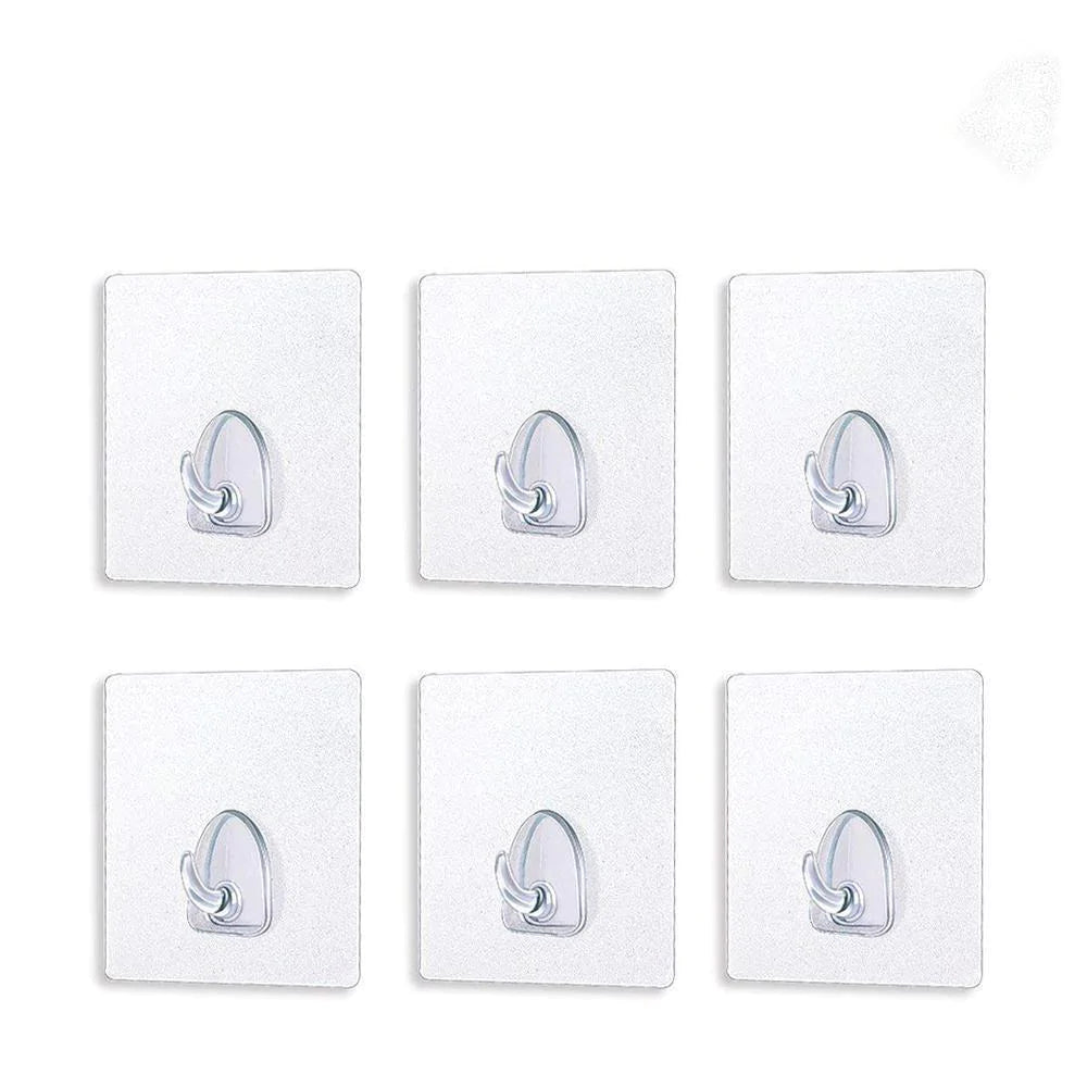 Hirundo® Waterproof Reusable Seamless Sticky Transparent Frosted Hooks
