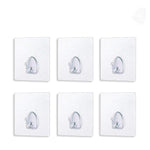 Hirundo® Waterproof Reusable Seamless Sticky Transparent Frosted Hooks