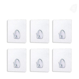Hirundo® Waterproof Reusable Seamless Sticky Transparent Frosted Hooks