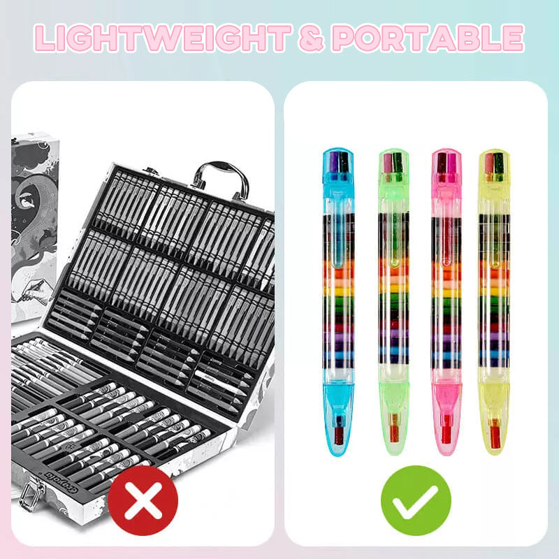 20 in 1 Stacking Point Crayons（ 4pcs）