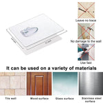 Hirundo® Waterproof Reusable Seamless Sticky Transparent Frosted Hooks