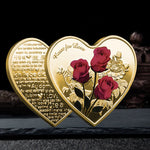 Rose Heart-Shaped Commemorative Coin