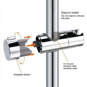【SUMMER SALE:50% OFF】Adjustable Shower Head Holder For Slide Bar