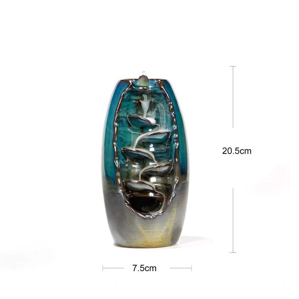 Mountain River Waterfall Back-flow Incense Holder