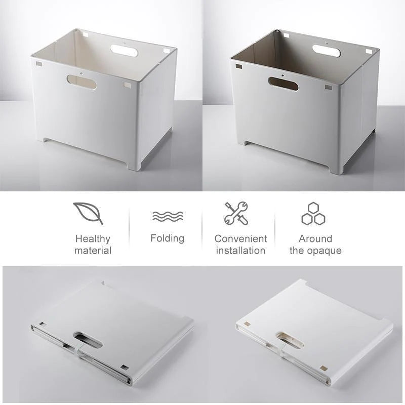 Punch-Free Folding Storage Basket