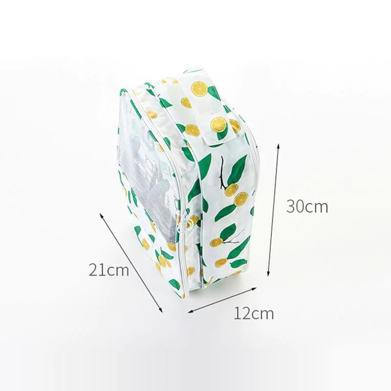Foldable Waterproof Travel Shoe Bag - Holds 3 Pair of Shoes
