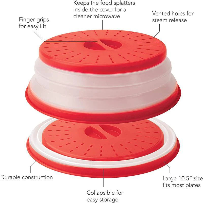 Collapsible Microwave Plate Cover