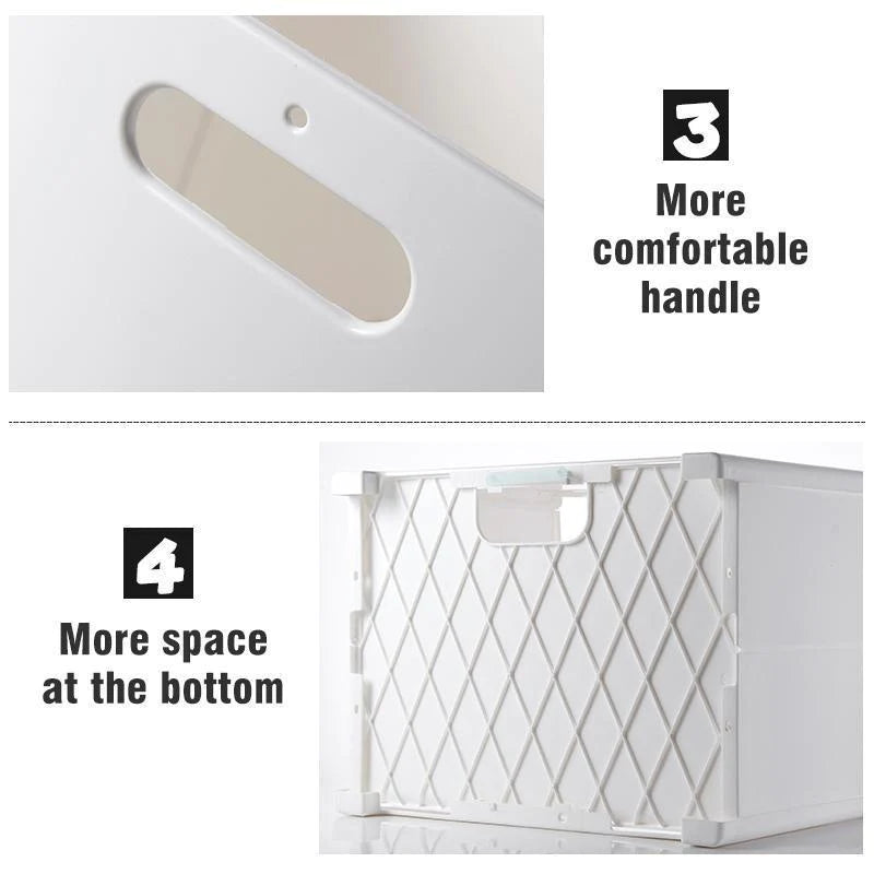 Punch-Free Folding Storage Basket
