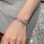 Butterfly and Star Cutout Bracelet