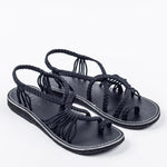 Palm Leaf Flat Sandals for Women, 1 Pair