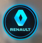 7 Colors Led Changing USB Charging Car Logo Cup Lights up Holder