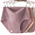 Large Size High Waist Cotton Antibacterial Anti-Side Leak Underwear