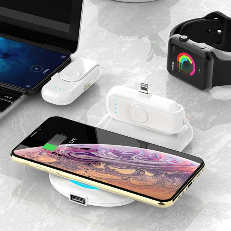 Portable charger with magnetic head for iPhone / Android / Type-C
