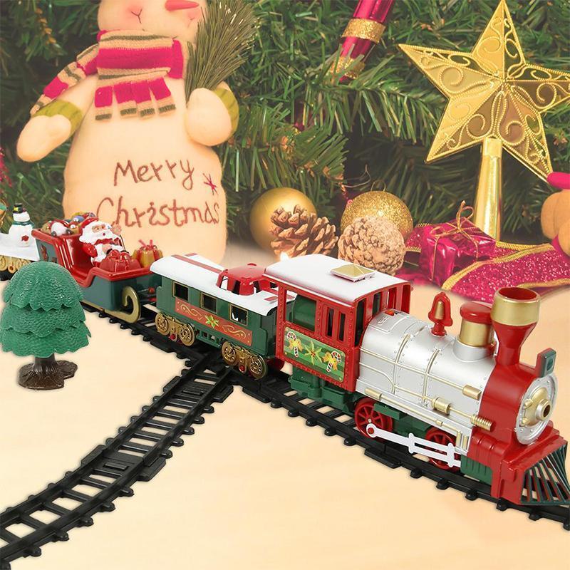 Christmas Electric Rail Car Train Toy