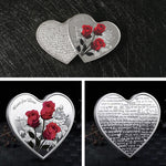 Rose Heart-Shaped Commemorative Coin