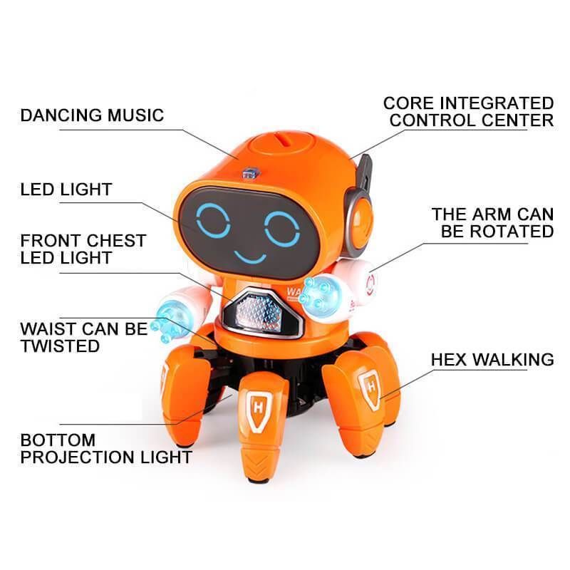 Electric Singing Dancing Lighting Robot Toy