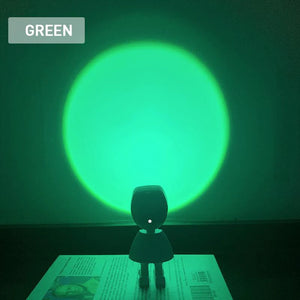 Romantic Modern Robot Sunset Lamp