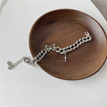 Butterfly and Star Cutout Bracelet