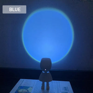 Romantic Modern Robot Sunset Lamp
