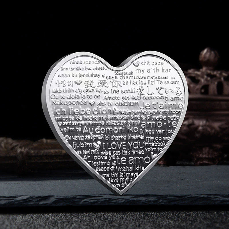 Rose Heart-Shaped Commemorative Coin