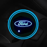 7 Colors Led Changing USB Charging Car Logo Cup Lights up Holder