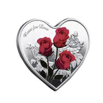 Rose Heart-Shaped Commemorative Coin