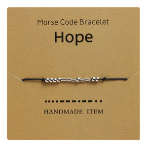 Morse Code Couple Bracelet