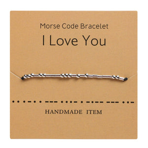 Morse Code Couple Bracelet